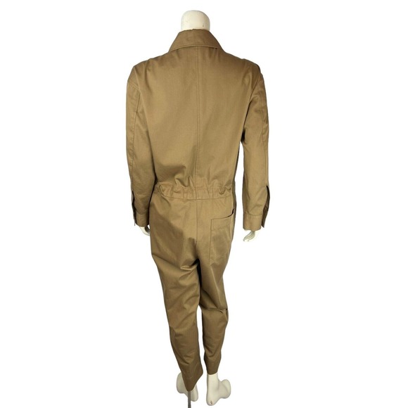 MM Lafleur Carr Utility Jumpsuit Size M Eco Chino Cargo Pockets Button Medium - Picture 4 of 8